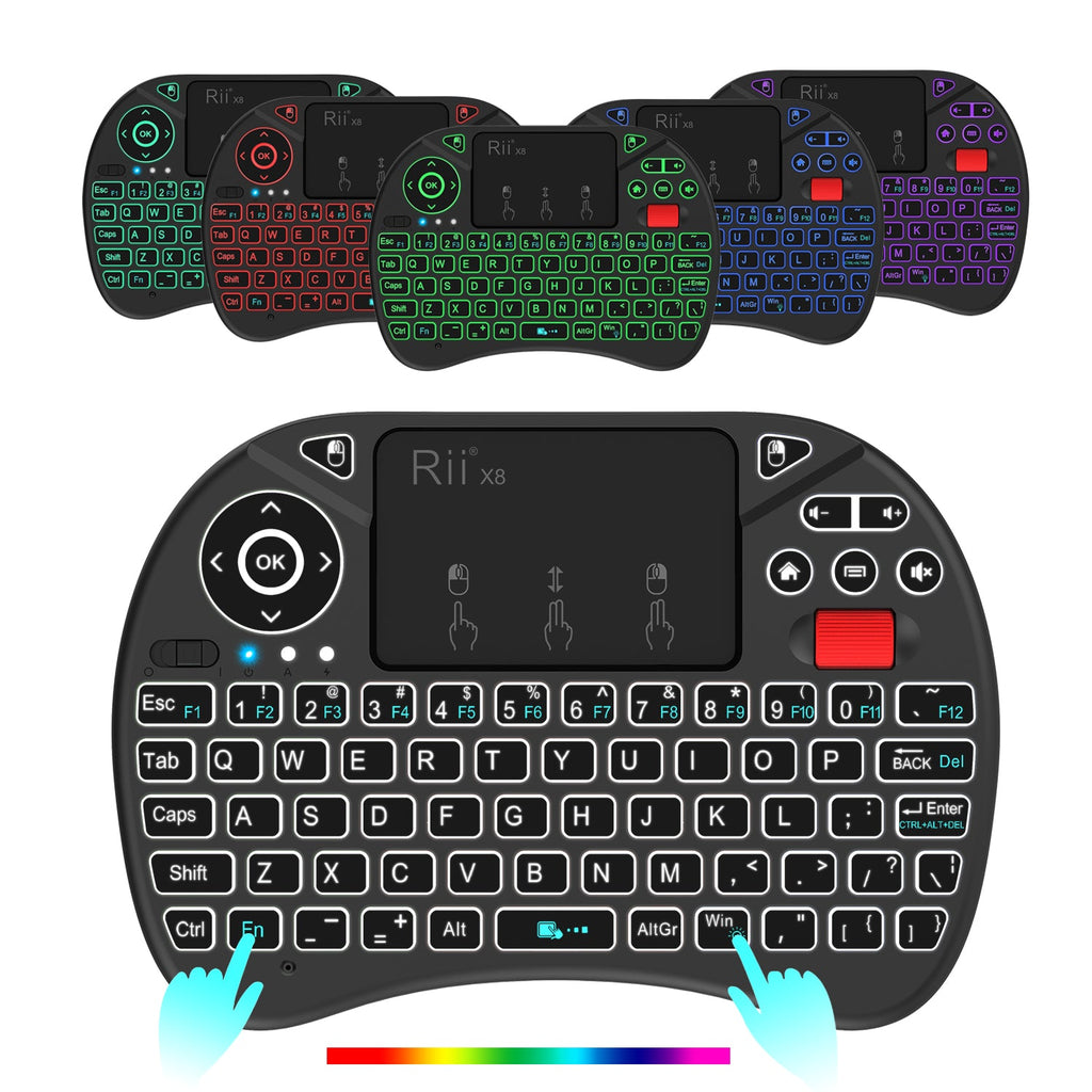 Rii Mini Wireless Keyboard Touchpad Combo - X8
