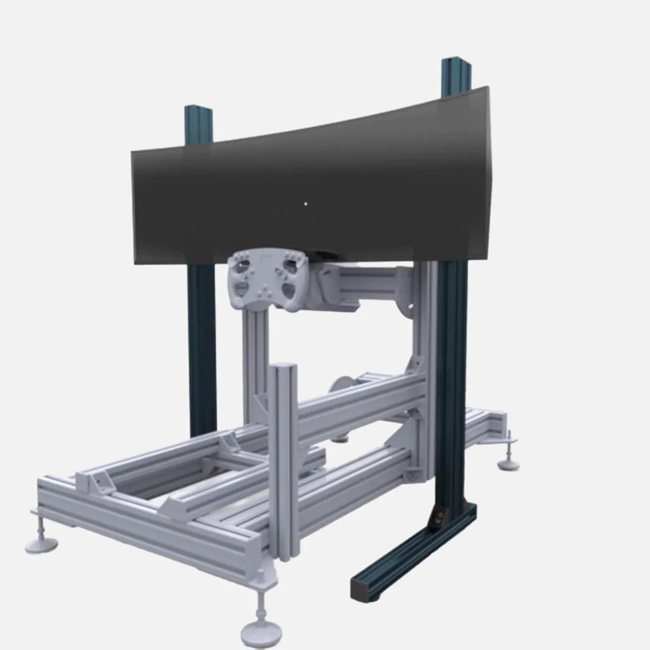 Apevie Simulator External Single Monitor Stand up to 75" Monitor or TV
