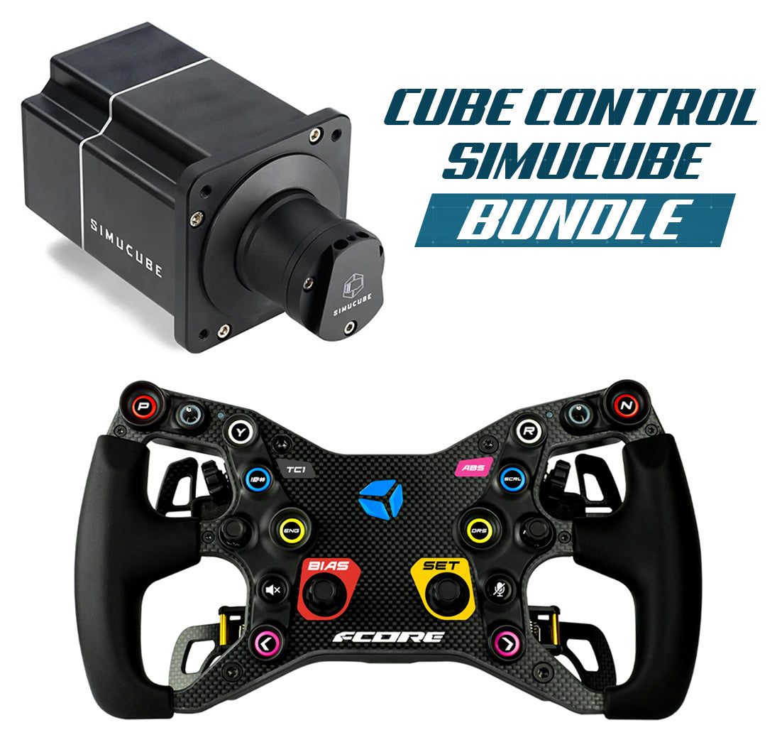 Cube Controls Wheel & Simucube Wheel Base Sim Racing Bundle