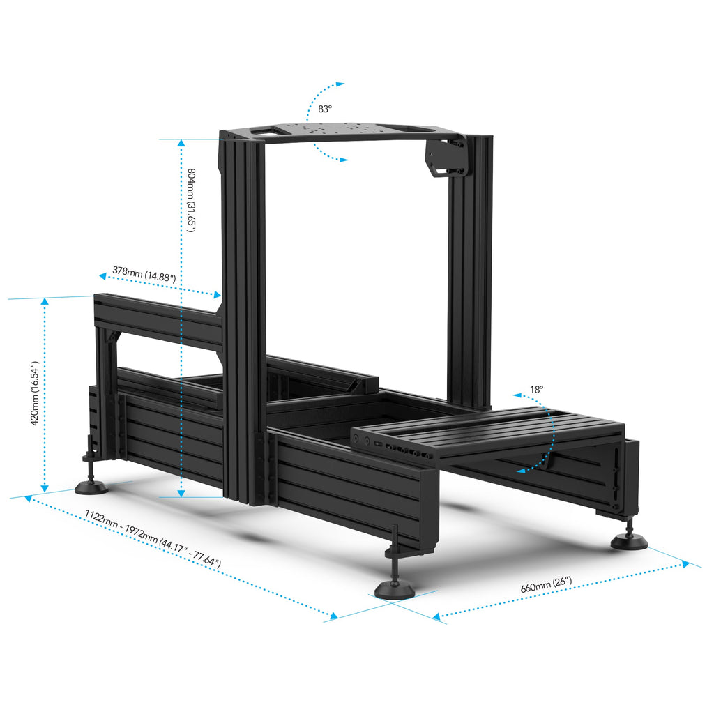 Apevie Simulator RTR 160mm x 40mm Anodized Aluminium Chassis