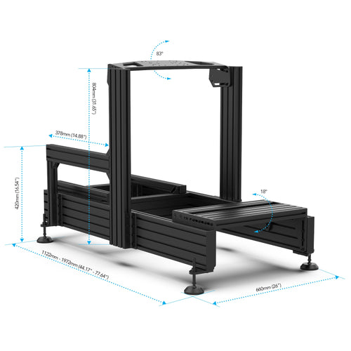 Apevie Simulator RTR 160mm x 40mm Anodized Aluminium Chassis