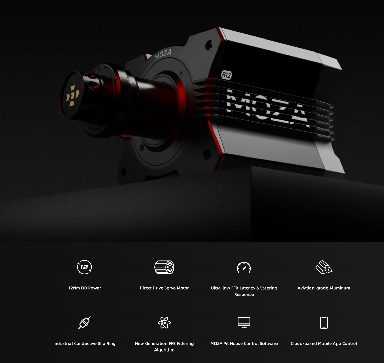 Moza Racing R12 Wheel Base (V2)