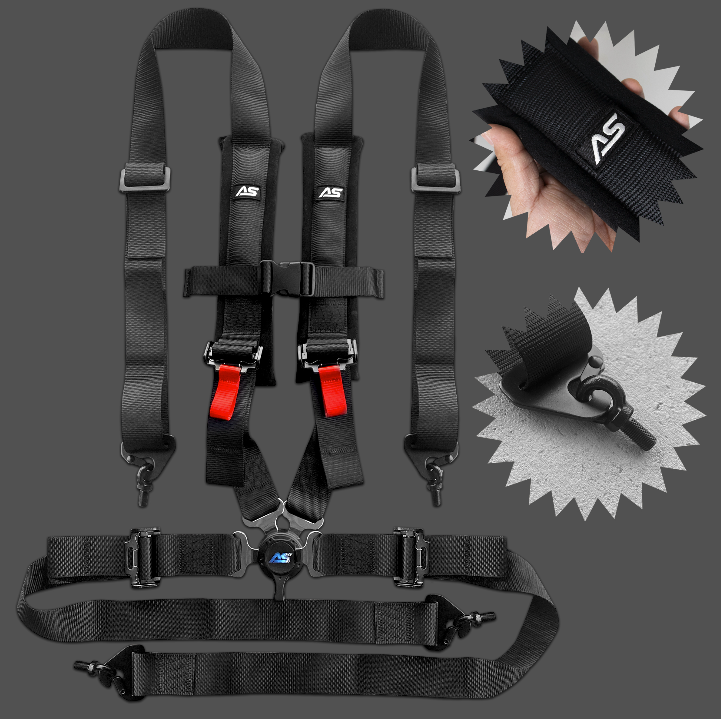 Apevie Simulator 4-Point Harness Seat Belt