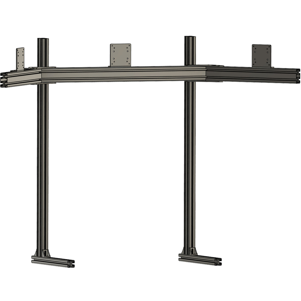 Apevie Simulator External Triple Monitor Stand up to 34" Monitor or TV