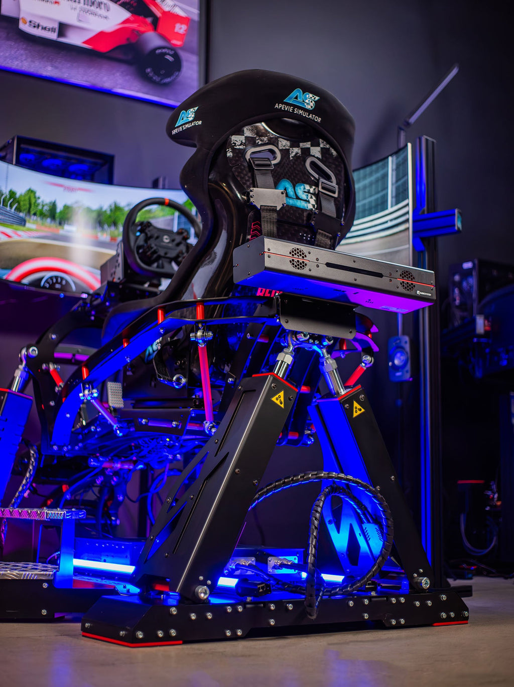 AS3 4DOF Motion Simulator with QSV20 Cockpit