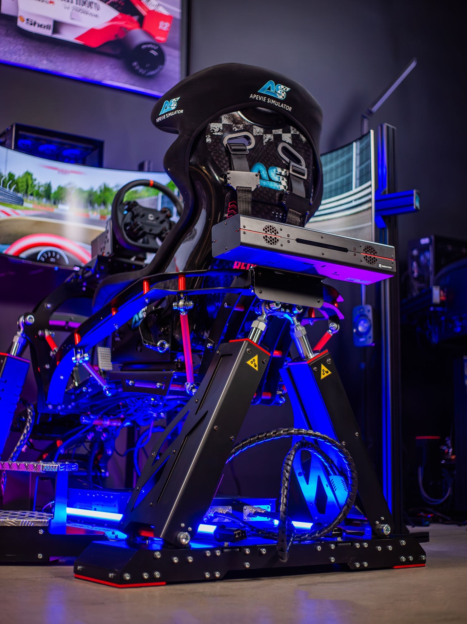 AS3 4DOF Motion Simulator with QSV20 Cockpit