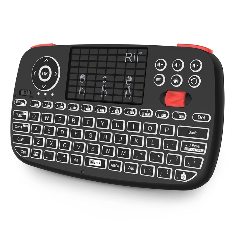 Rii Dual Mode Multimedia Keyboard Touchpad Combo - i4